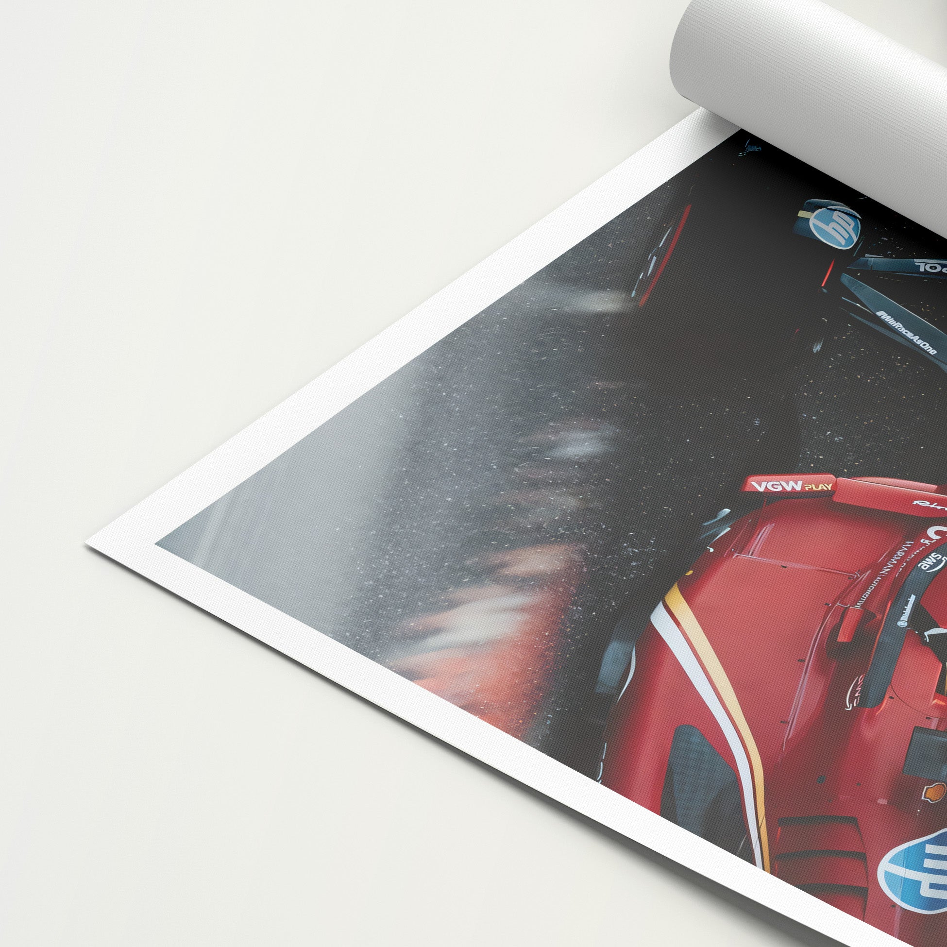 Charles Leclerc 'Blur' Canvas