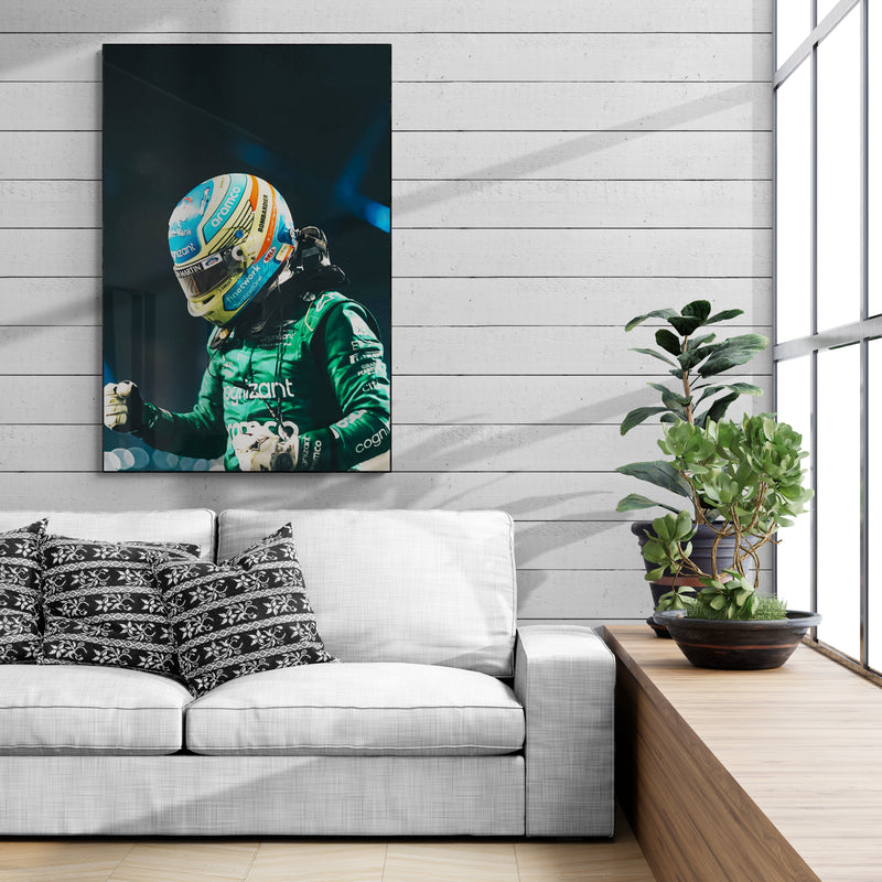 Fernando Alonso 'Champion' Canvas