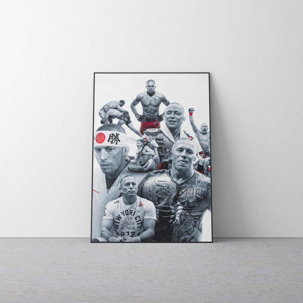 Georges St-Pierre 'GOAT' Canvas