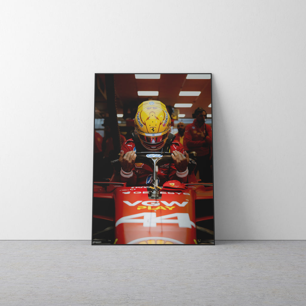 Lewis Hamilton 'Ferrari 25' Canvas