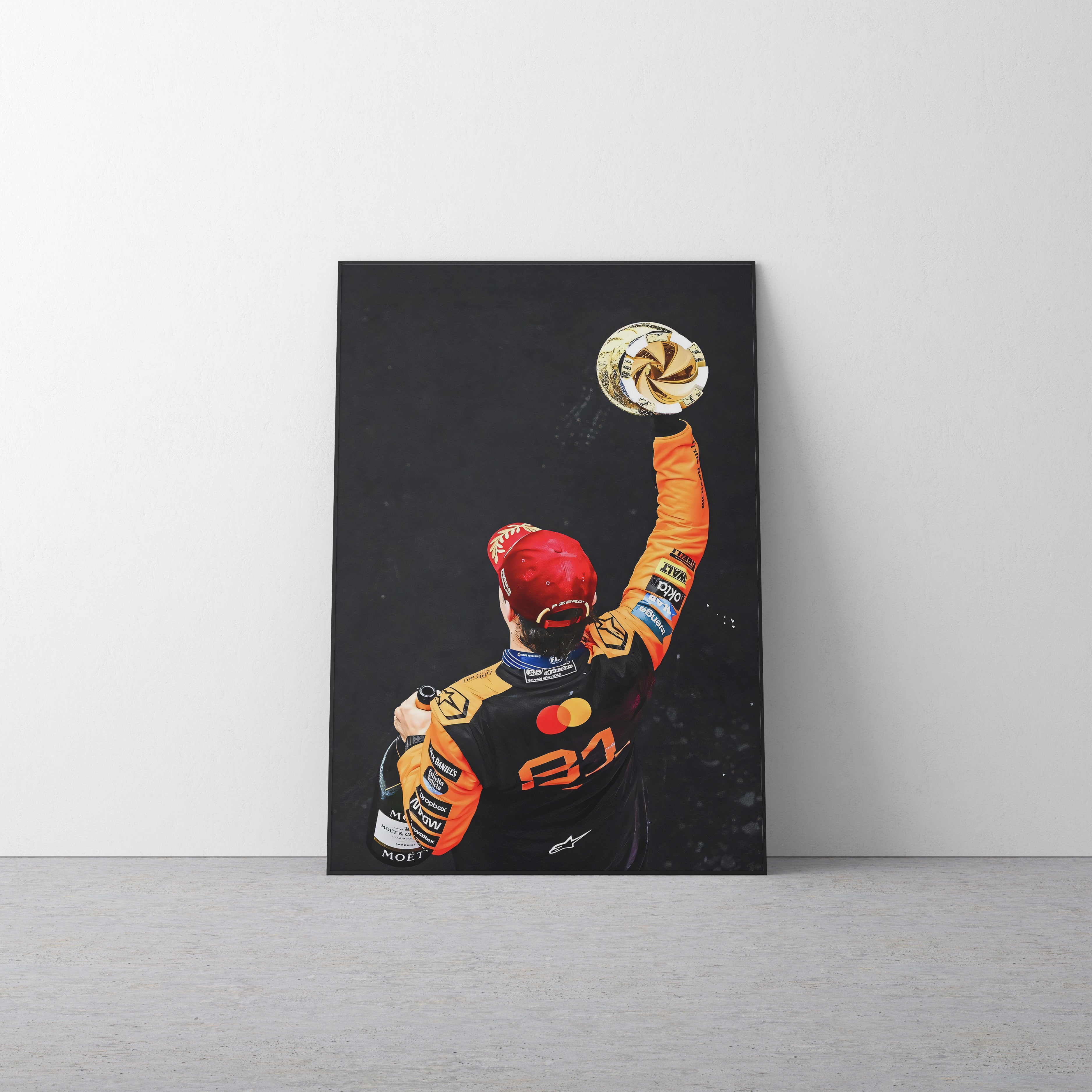 Oscar Piastri 'Trophy' Canvas