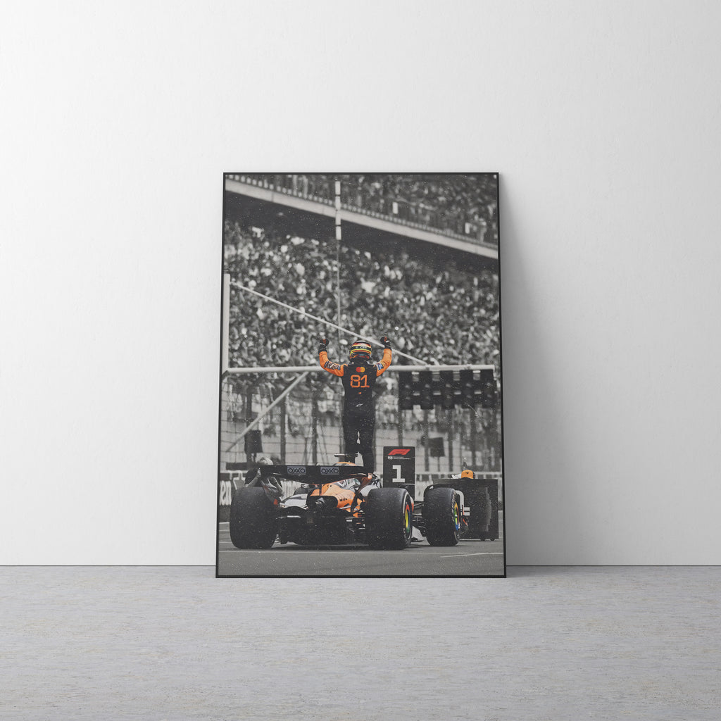 Oscar Piastri 'Grained' Canvas