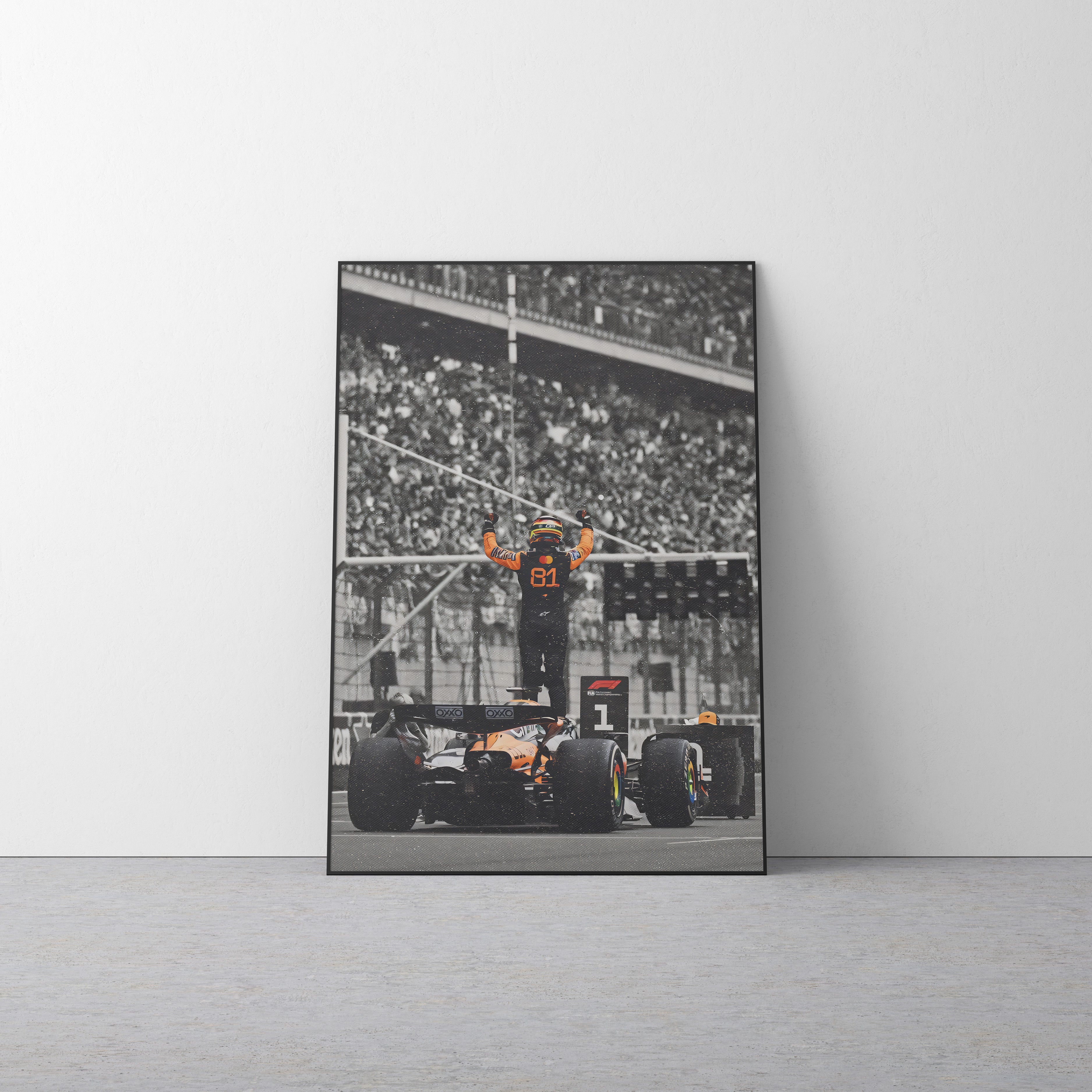 Oscar Piastri 'Grained' Canvas