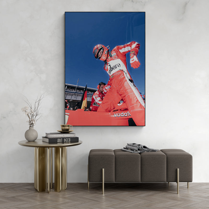 Michael Schumacher 'Red' Canvas