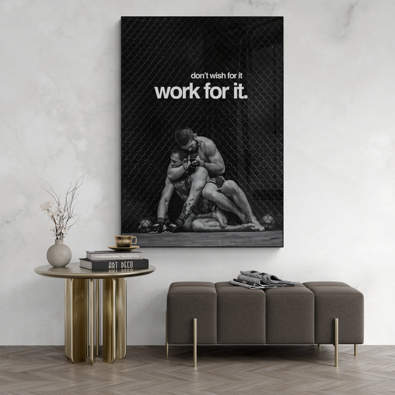 Khabib Nurmagomedov 'Work' Canvas