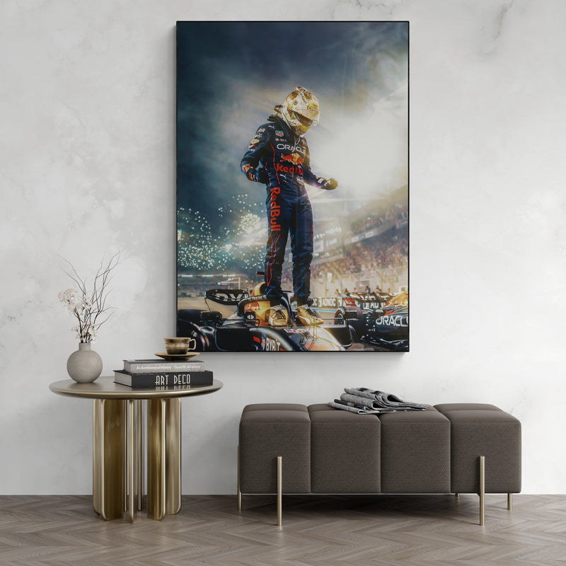 Max Verstappen 'Golden' Canvas