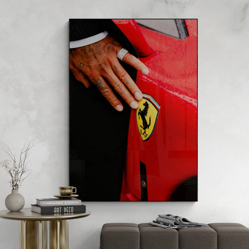 Lewis Hamiton 'Red' Canvas