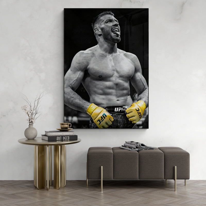 Dricus Du Plessis 'Black and Yellow" Canvas