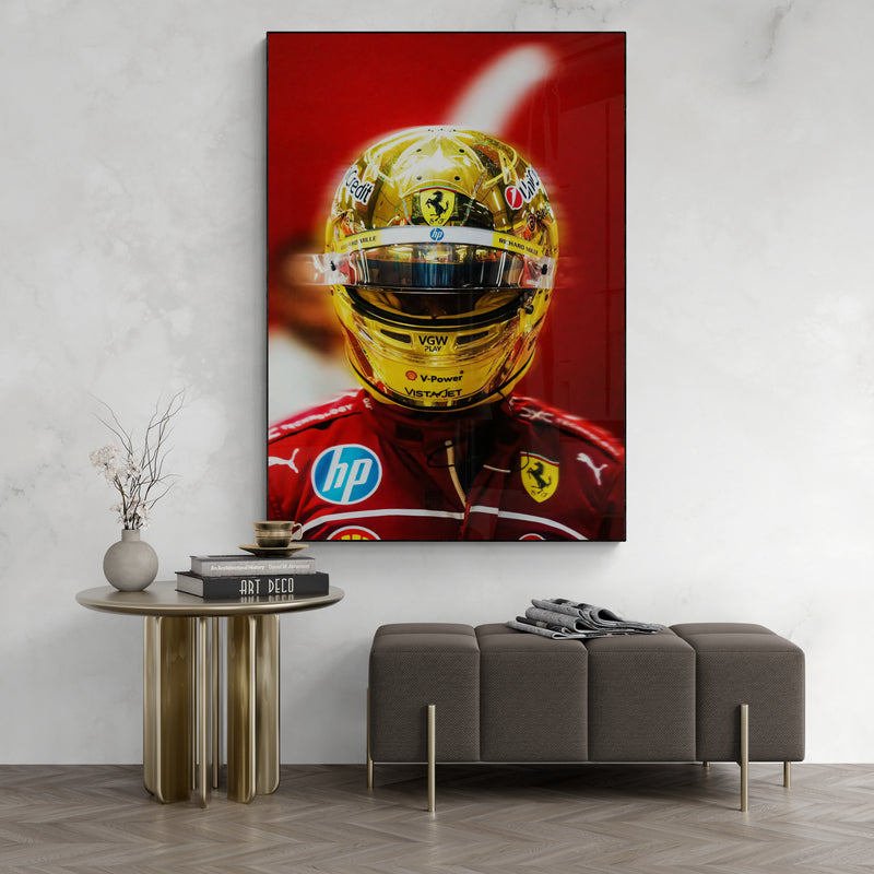 Lewis Hamilton 'Yellow Glow' Canvas