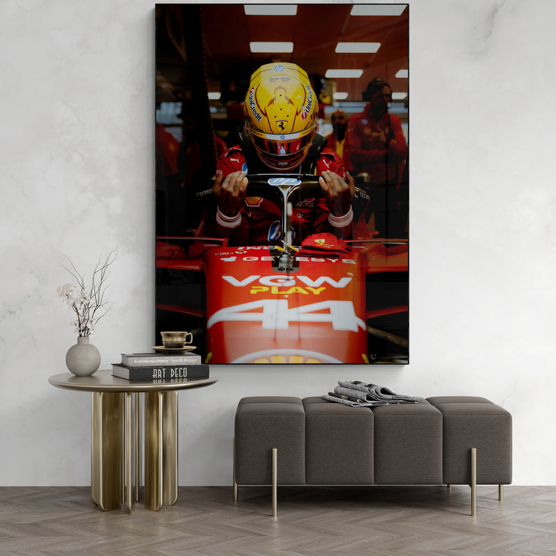 Lewis Hamilton 'Ferrari 25' Canvas