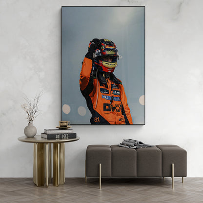 Oscar Piastri 'Winner' Canvas
