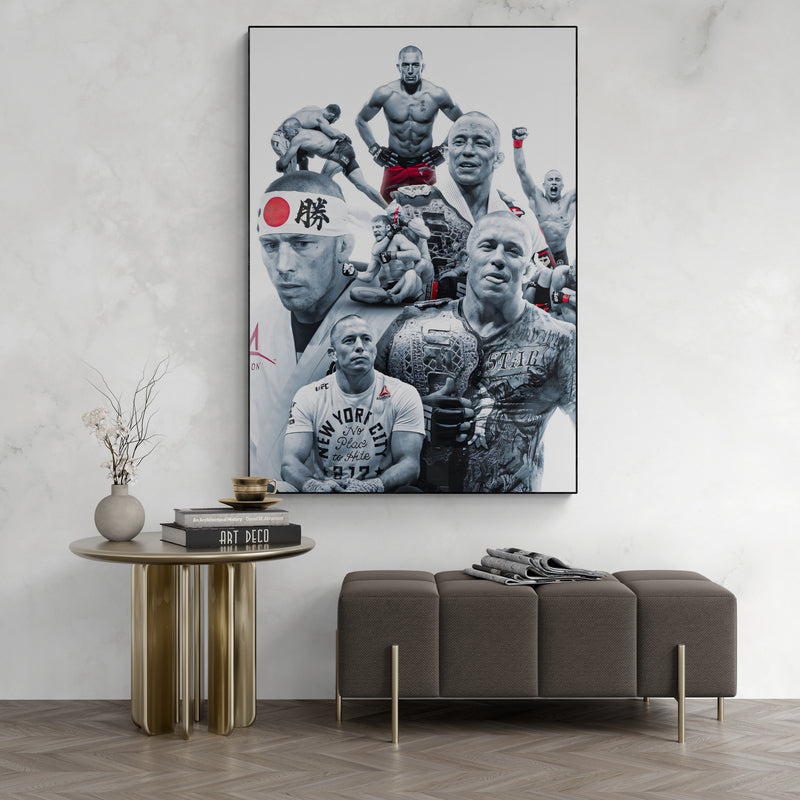 Georges St-Pierre 'GOAT' Canvas