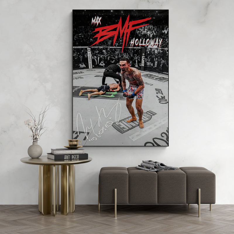 Max Holloway 'Sign' Canvas