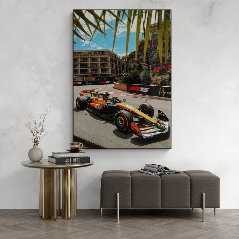 Lando Norris 'Monaco' Canvas