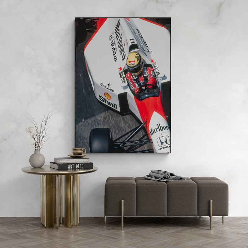 Aryton Senna 'Above' Canvas