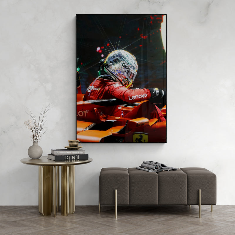 Sebastian Vettel 'Chrome' Canvas