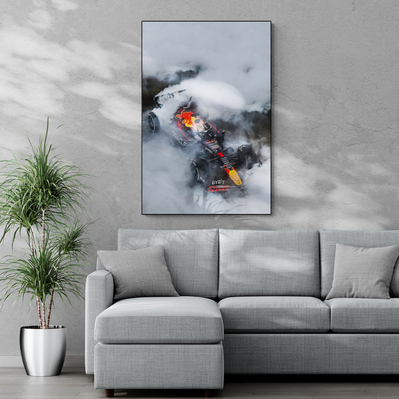 Max Verstappen 'Burnout' Canvas