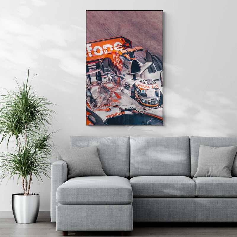 Fernando Alonso 'McLaren Mercedes 2007' Canvas