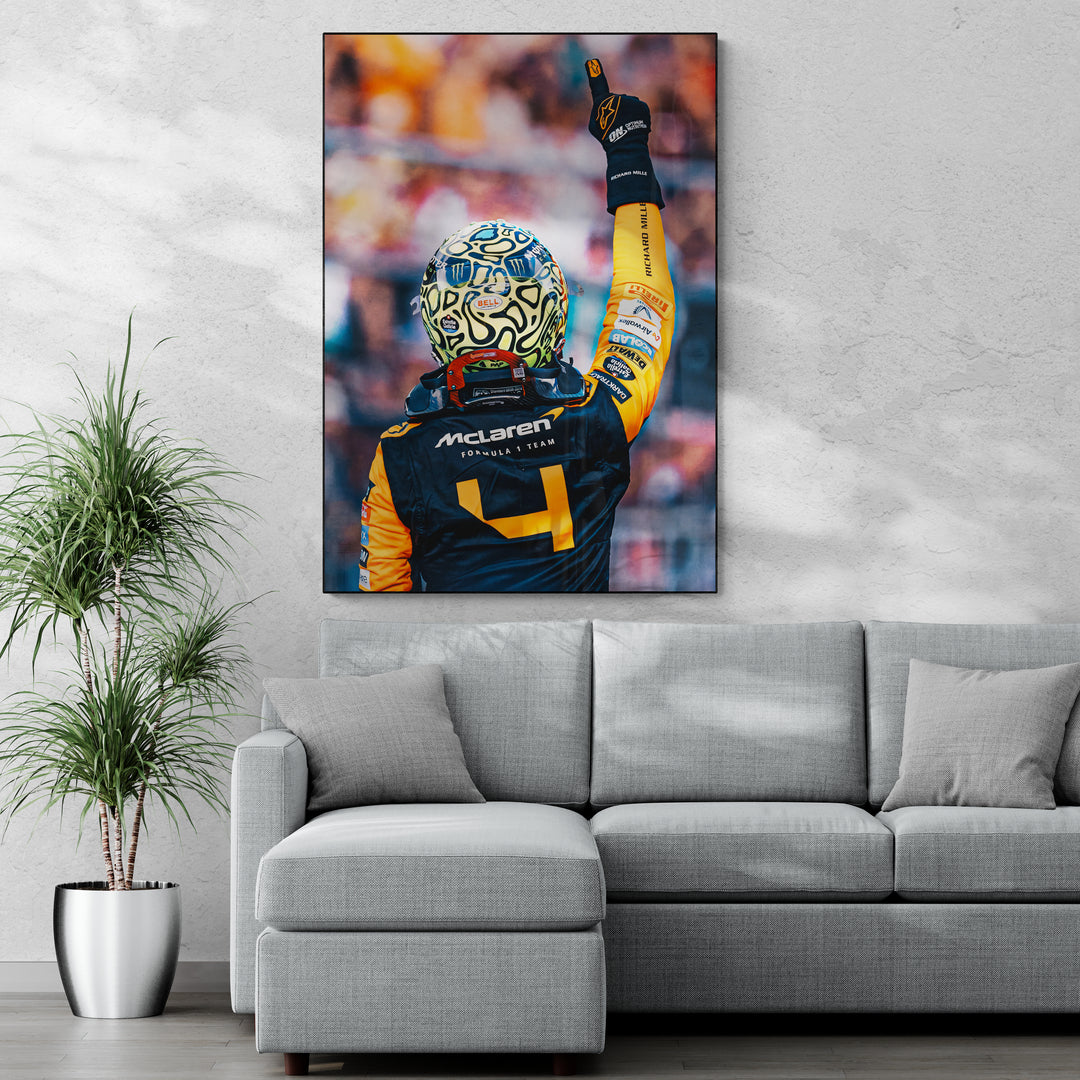 Lando Norris '4' Canvas