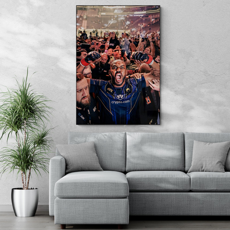Jon Jones 'Crowd Chant' Canvas