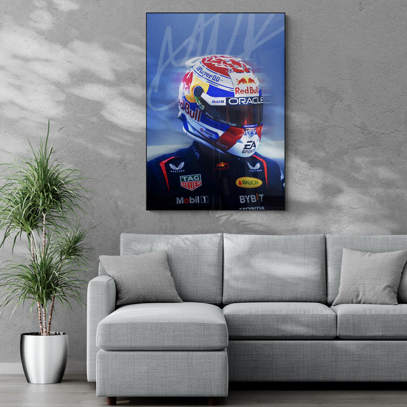 Max Verstappen 'Blue' Canvas