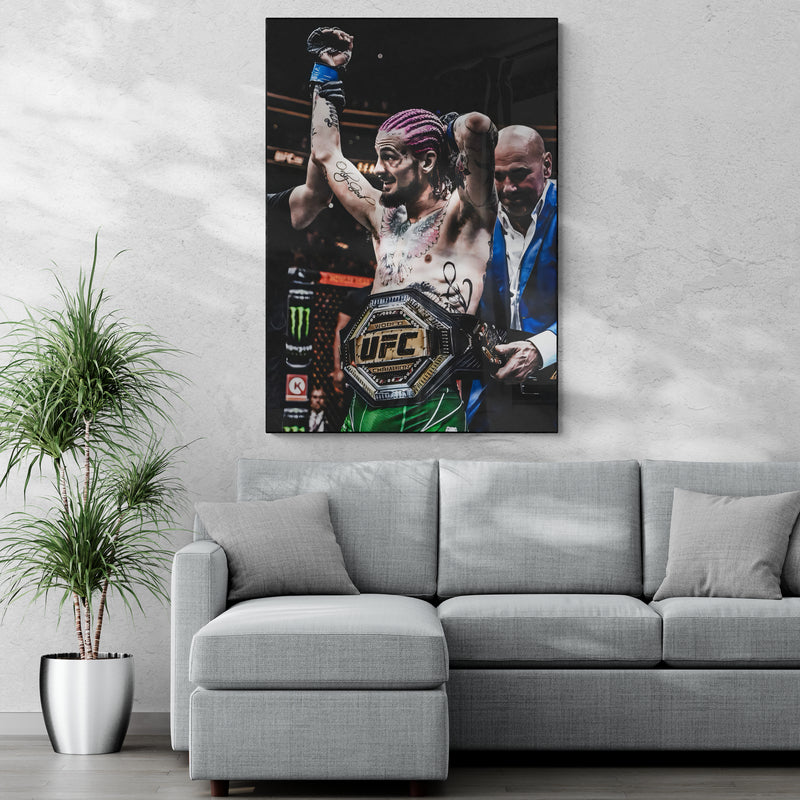 Sean O Malley 'Win' Canvas
