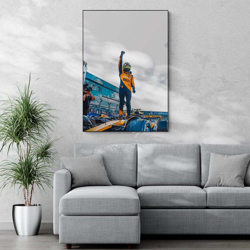 Lando Norris 'Winner' Canvas