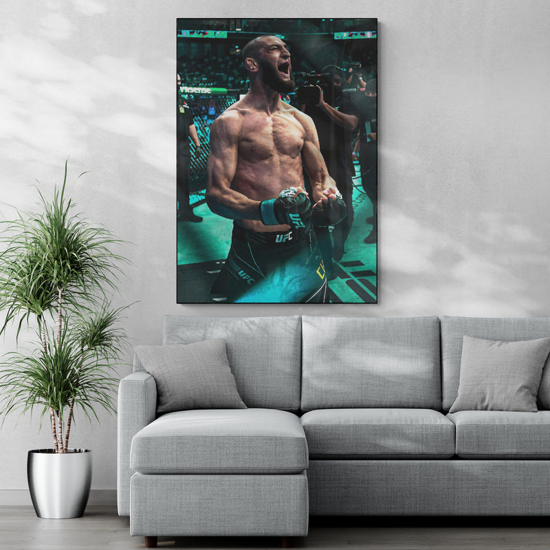 Khamzat Chimaev 'Green' Canvas