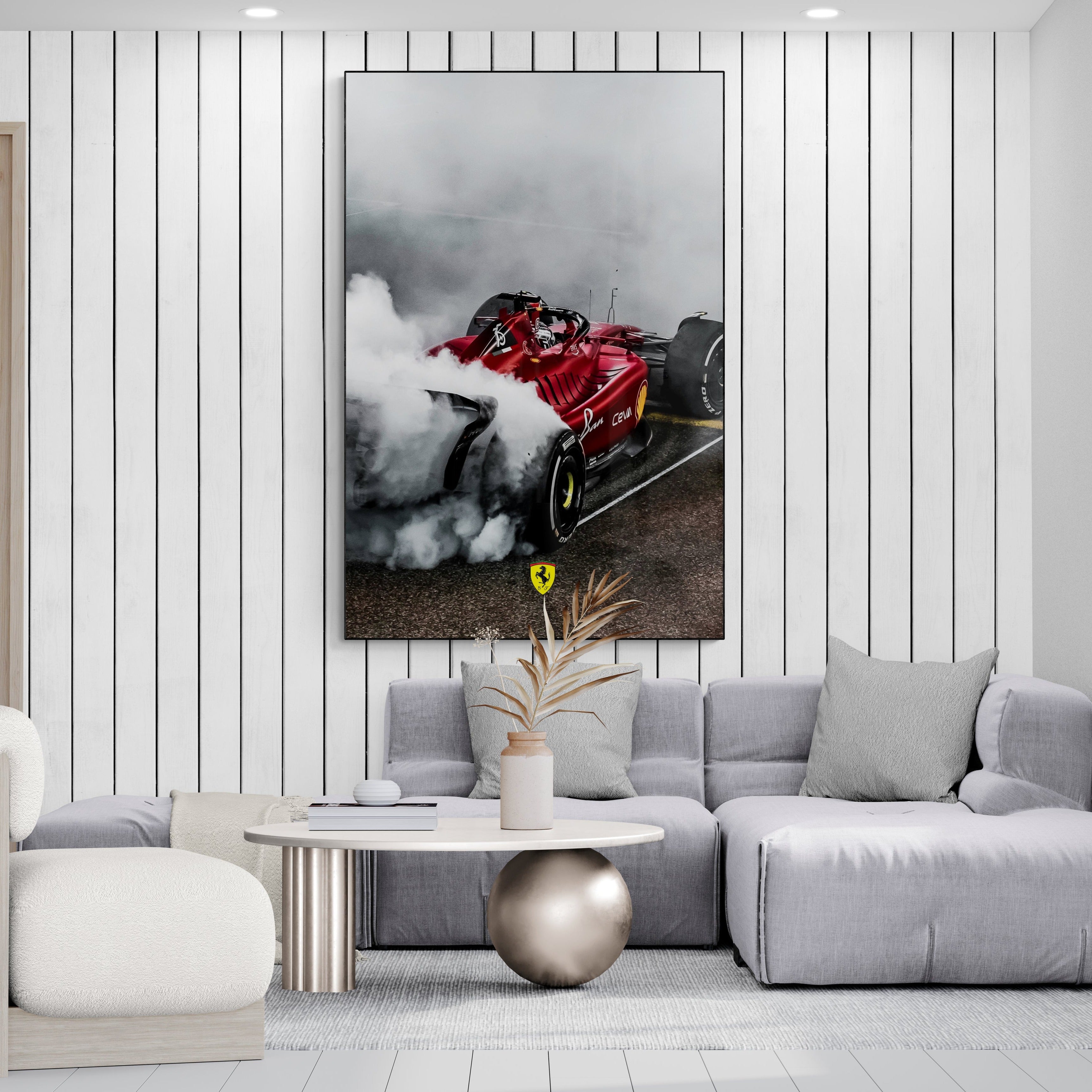 Charles Leclerc 'Burnout' Canvas