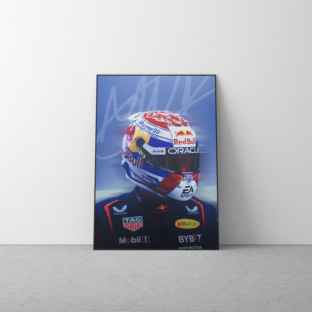 Max Verstappen 'Blue' Canvas