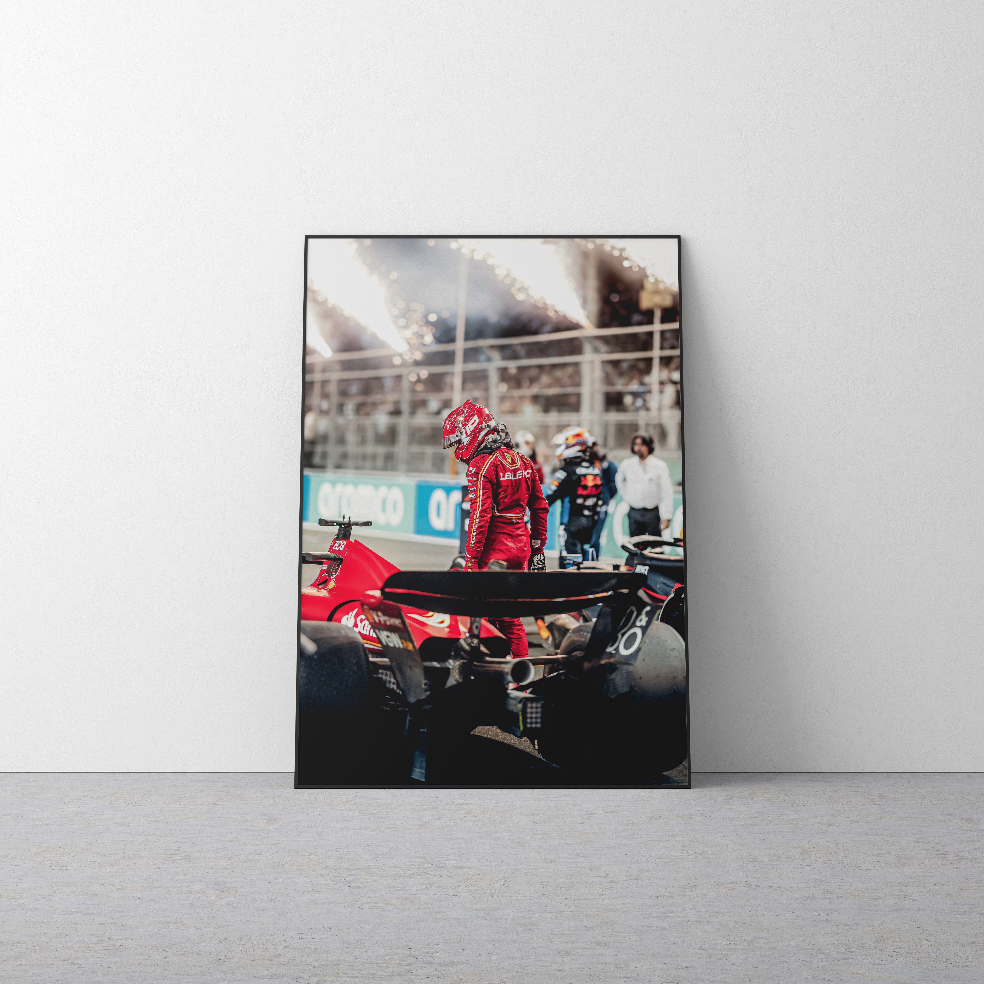 Charles Leclerc 'Fire' Canvas
