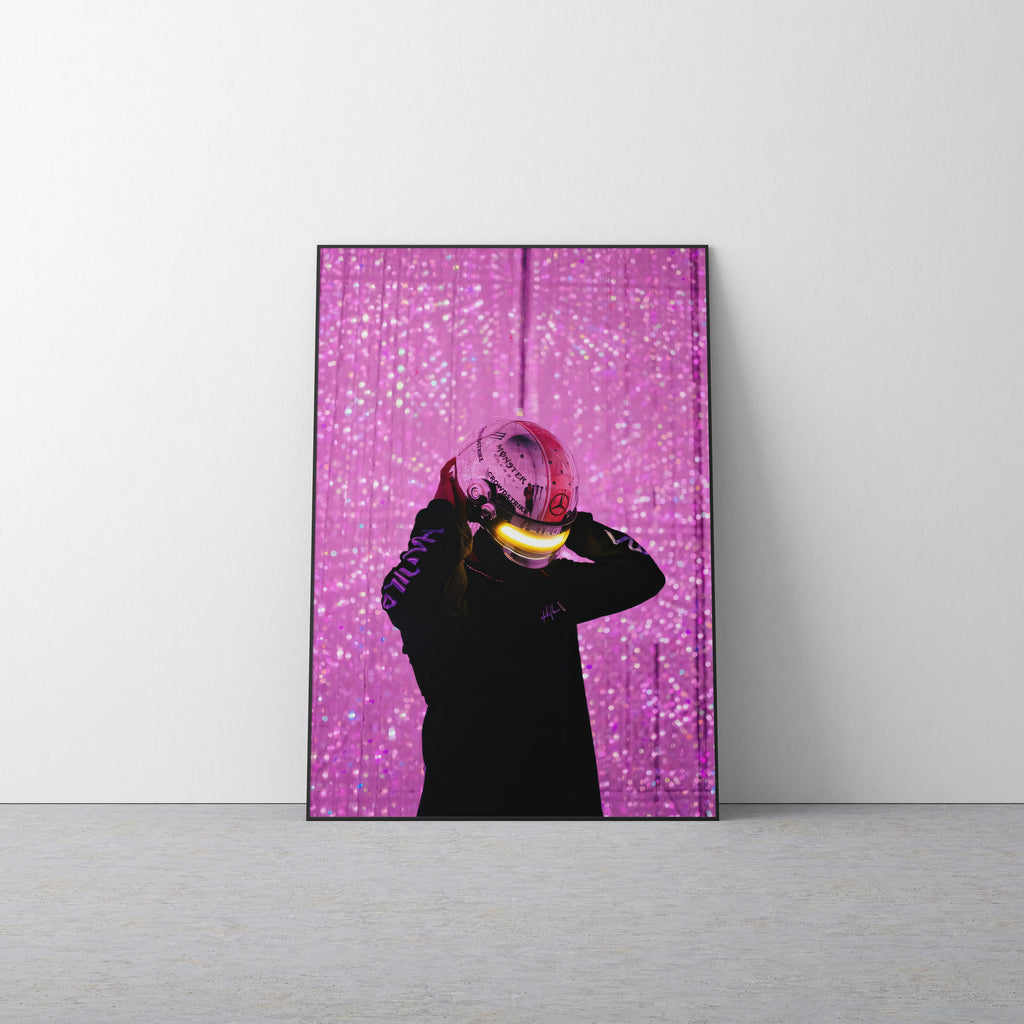 Lewis Hamilton 'Japan Pink' Canvas