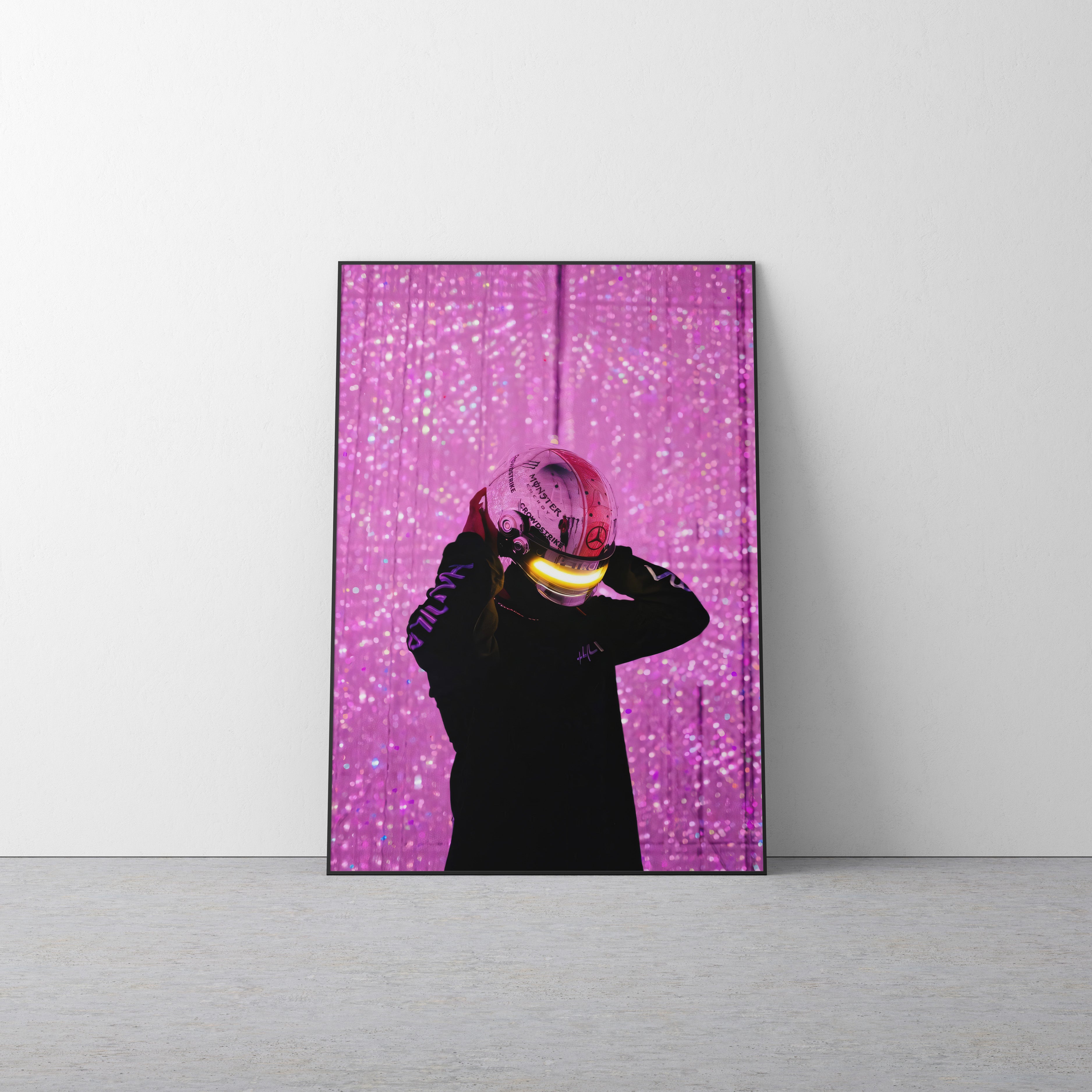 Lewis Hamilton 'Japan Pink' Canvas