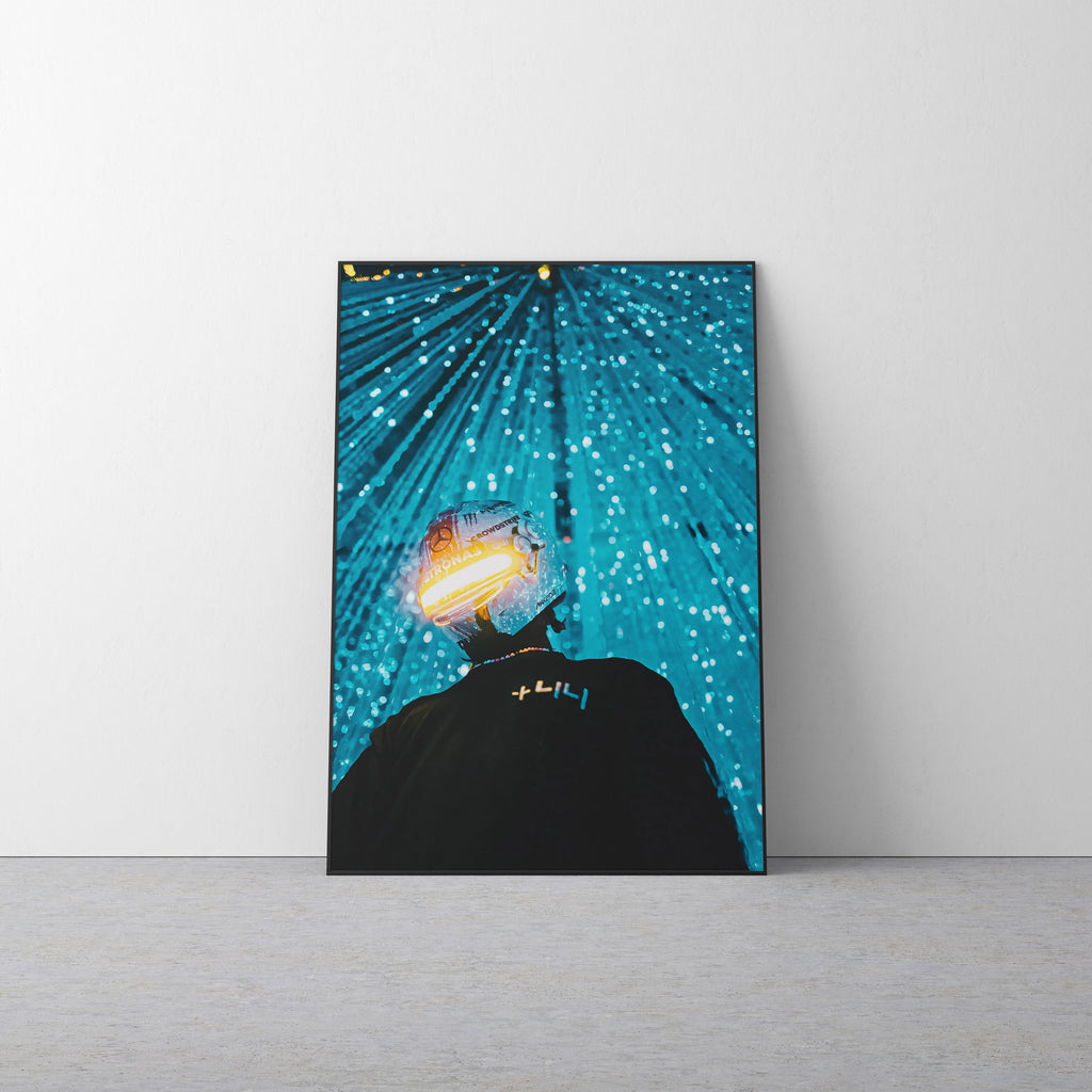 Lewis Hamilton 'Chrome' Canvas