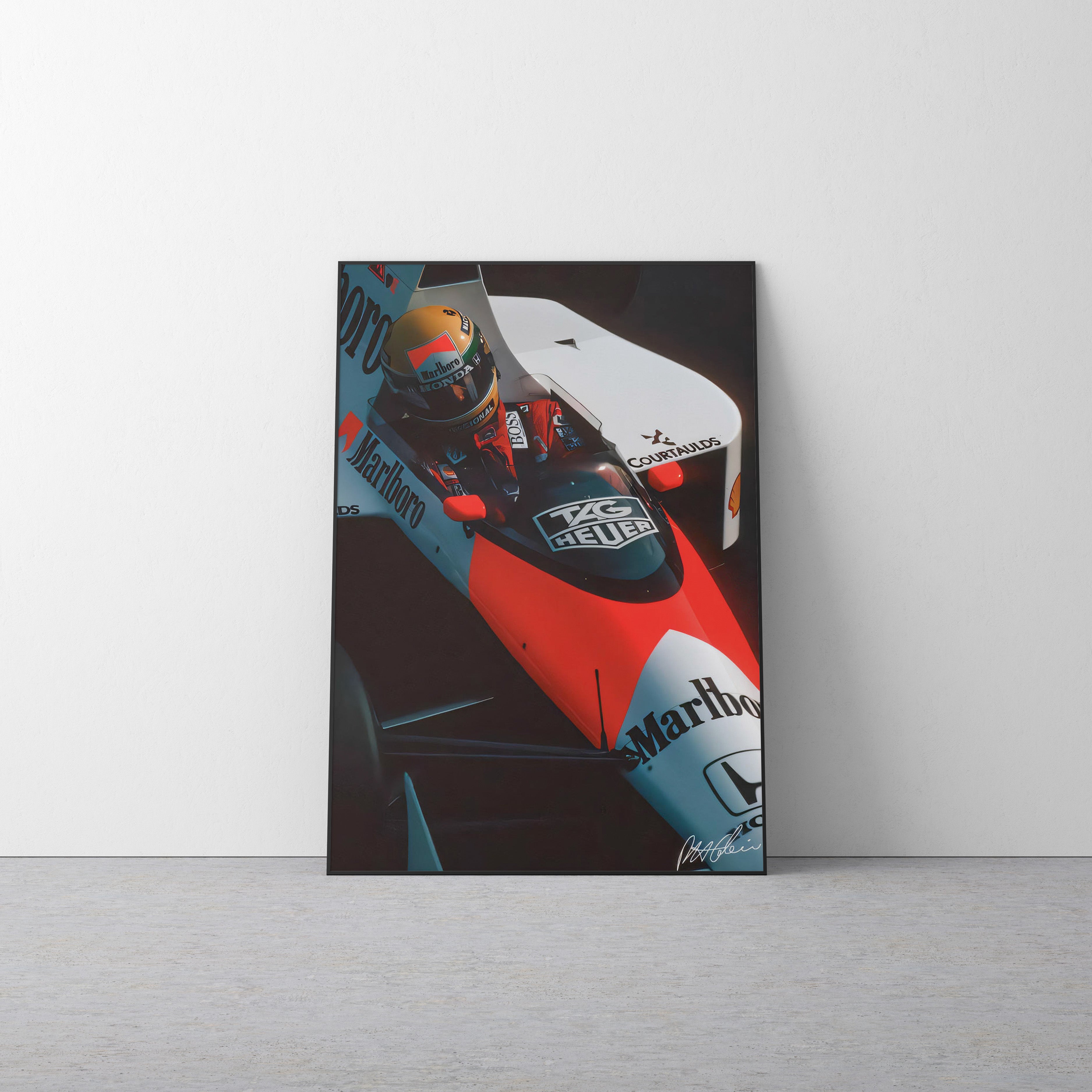 Ayrton Senna 'MP4/4' Canvas