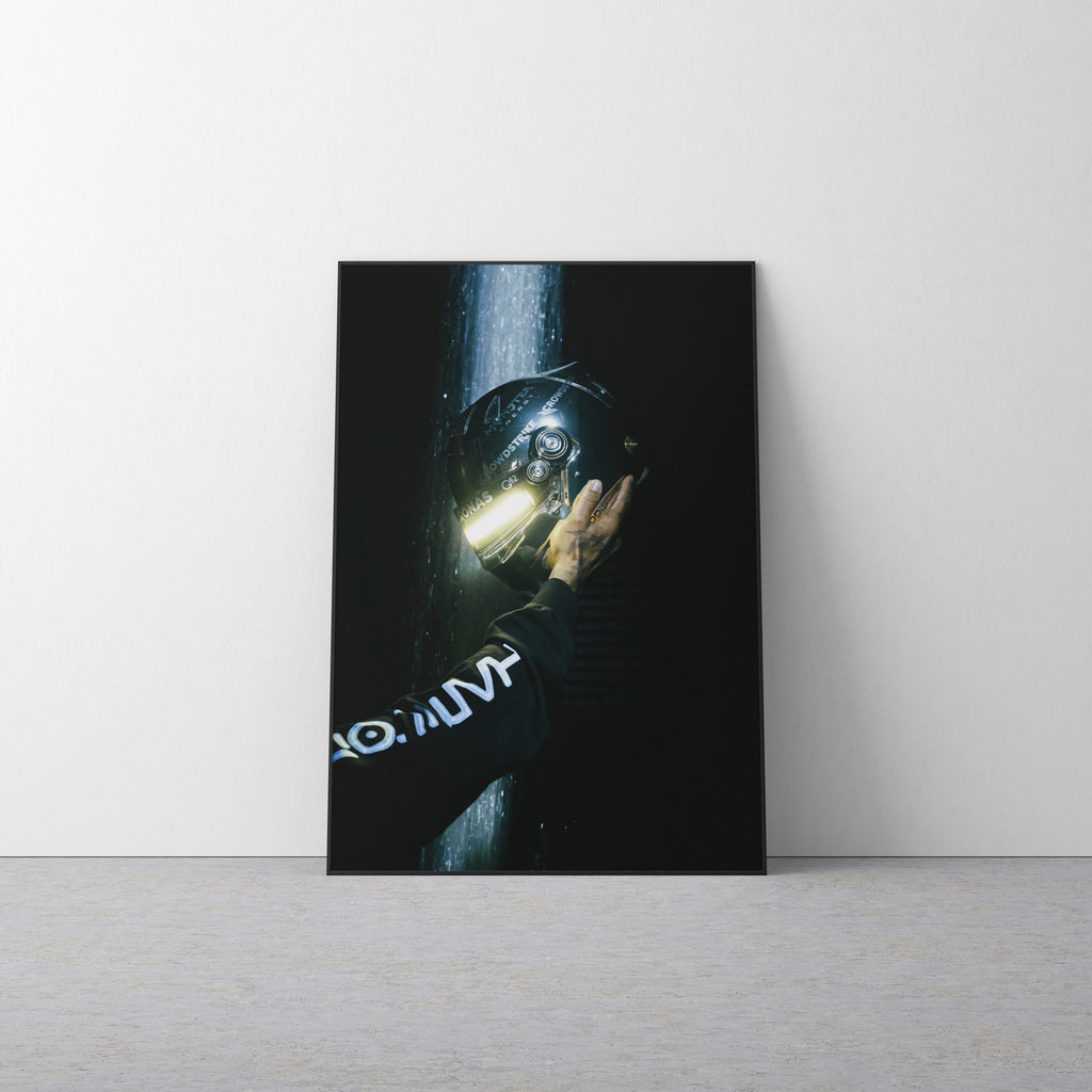 Lewis Hamilton 'Rain' Canvas