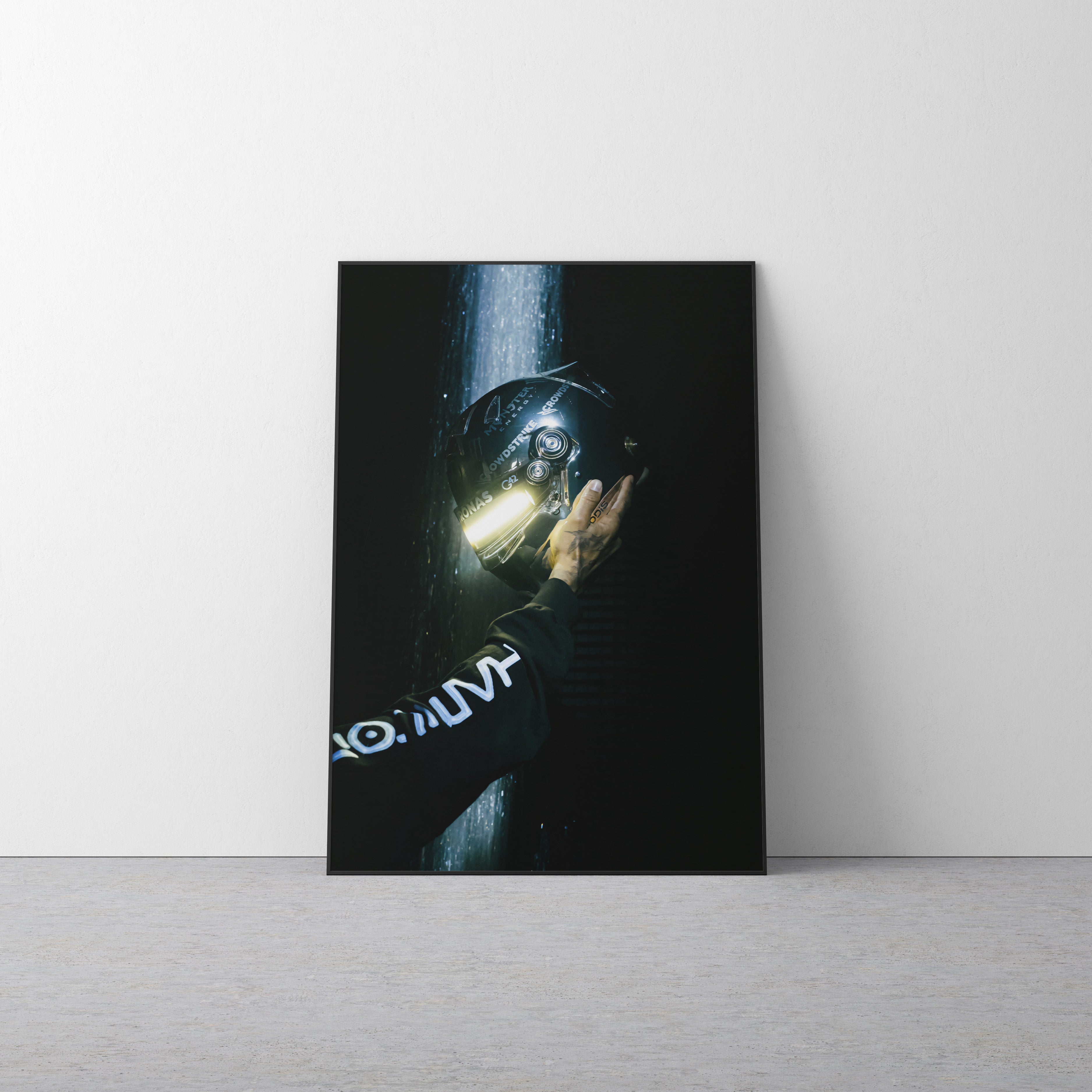 Lewis Hamilton 'Rain' Canvas