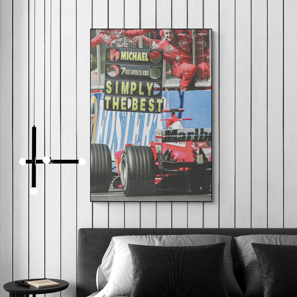 Michael Schumacher 'Simply The Best' Canvas