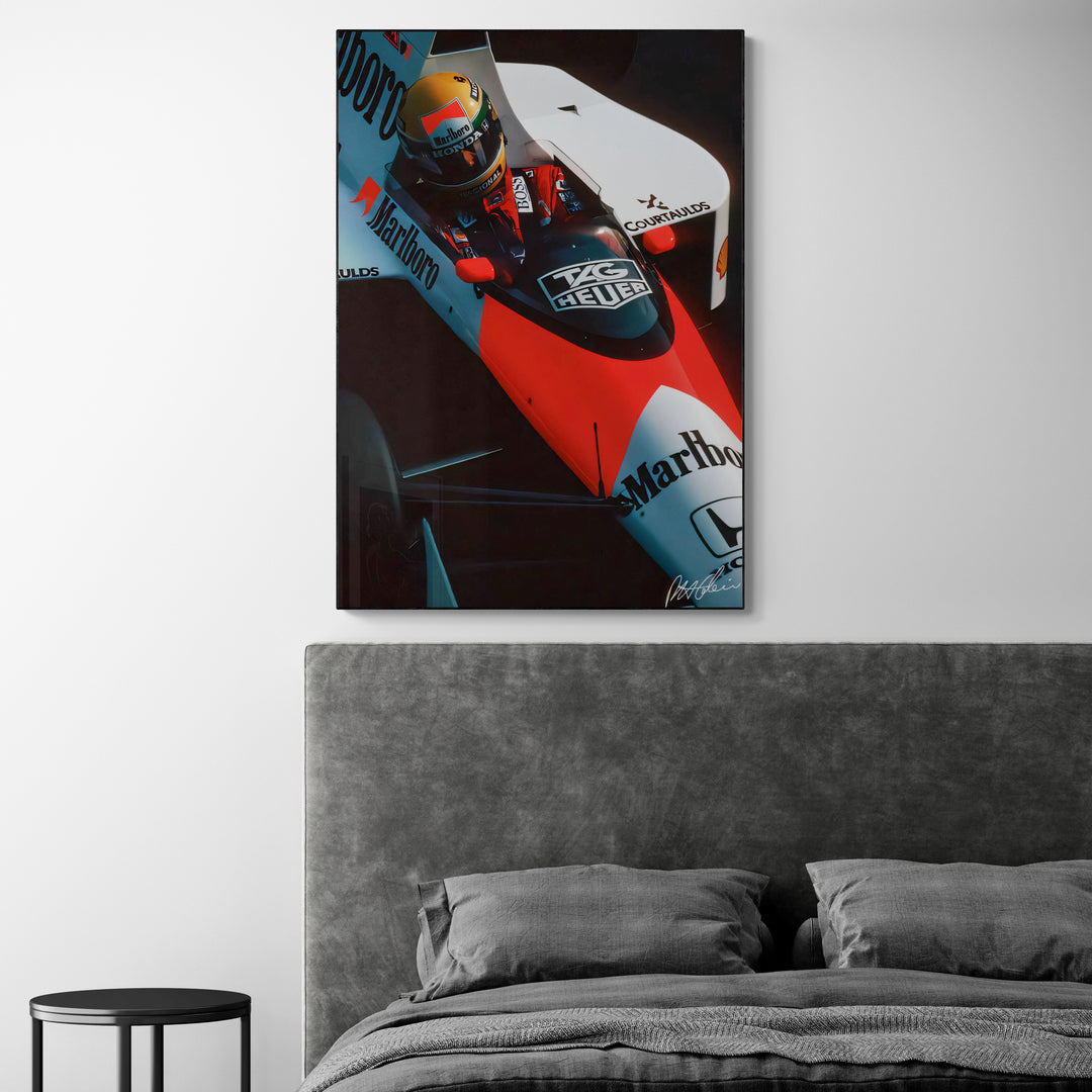Ayrton Senna 'MP4/4' Canvas