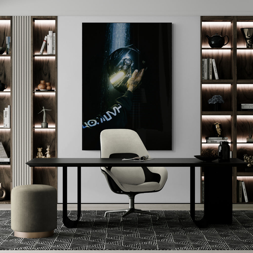 Lewis Hamilton 'Rain' Canvas