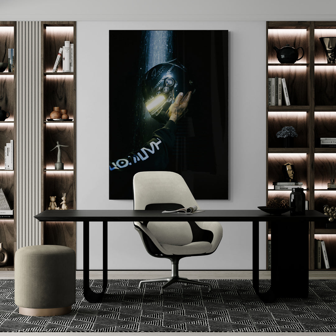 Lewis Hamilton 'Rain' Canvas