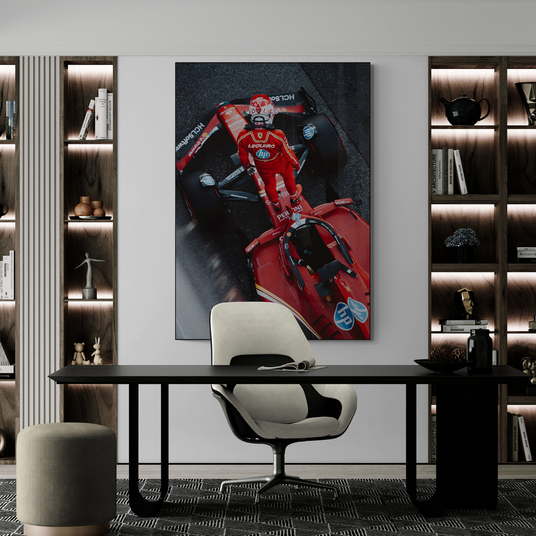 Charles Leclerc 'Blur' Canvas