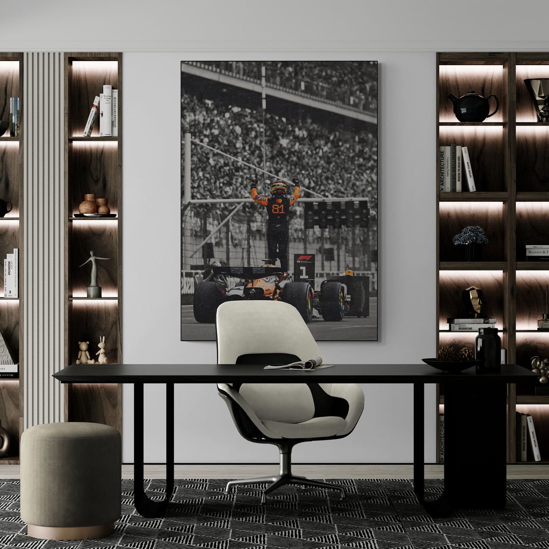 Oscar Piastri 'Grained' Canvas