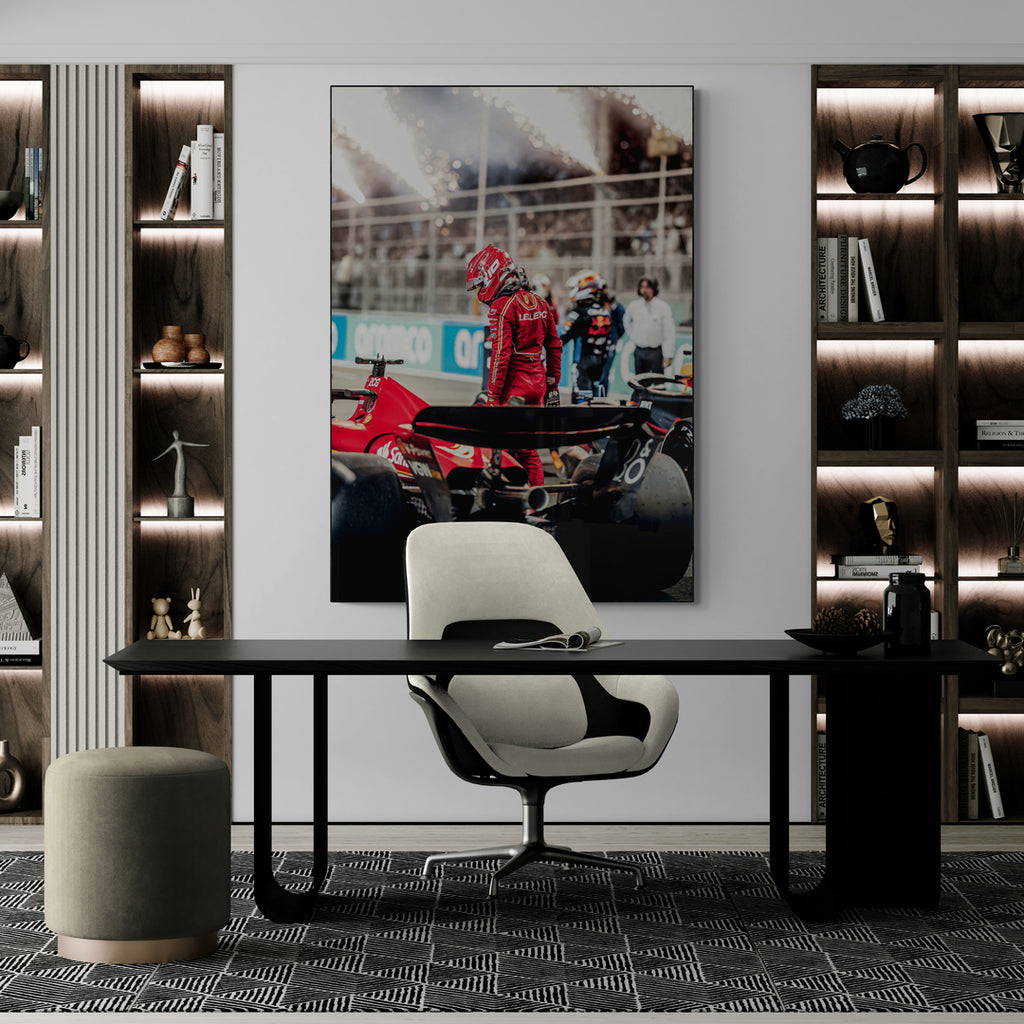 Charles Leclerc 'Fire' Canvas