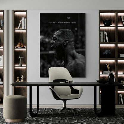 Jon Jones 'Until I Win' Canvas