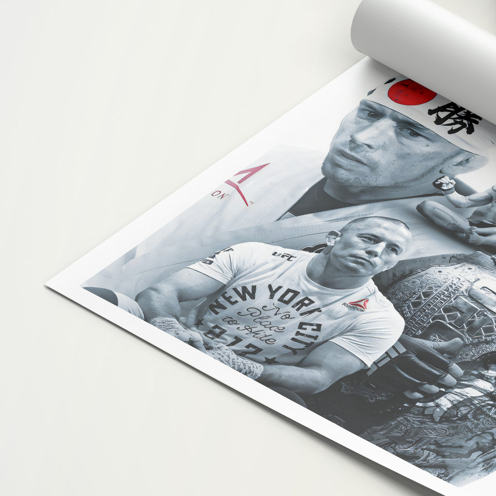 Georges St-Pierre 'GOAT' Canvas