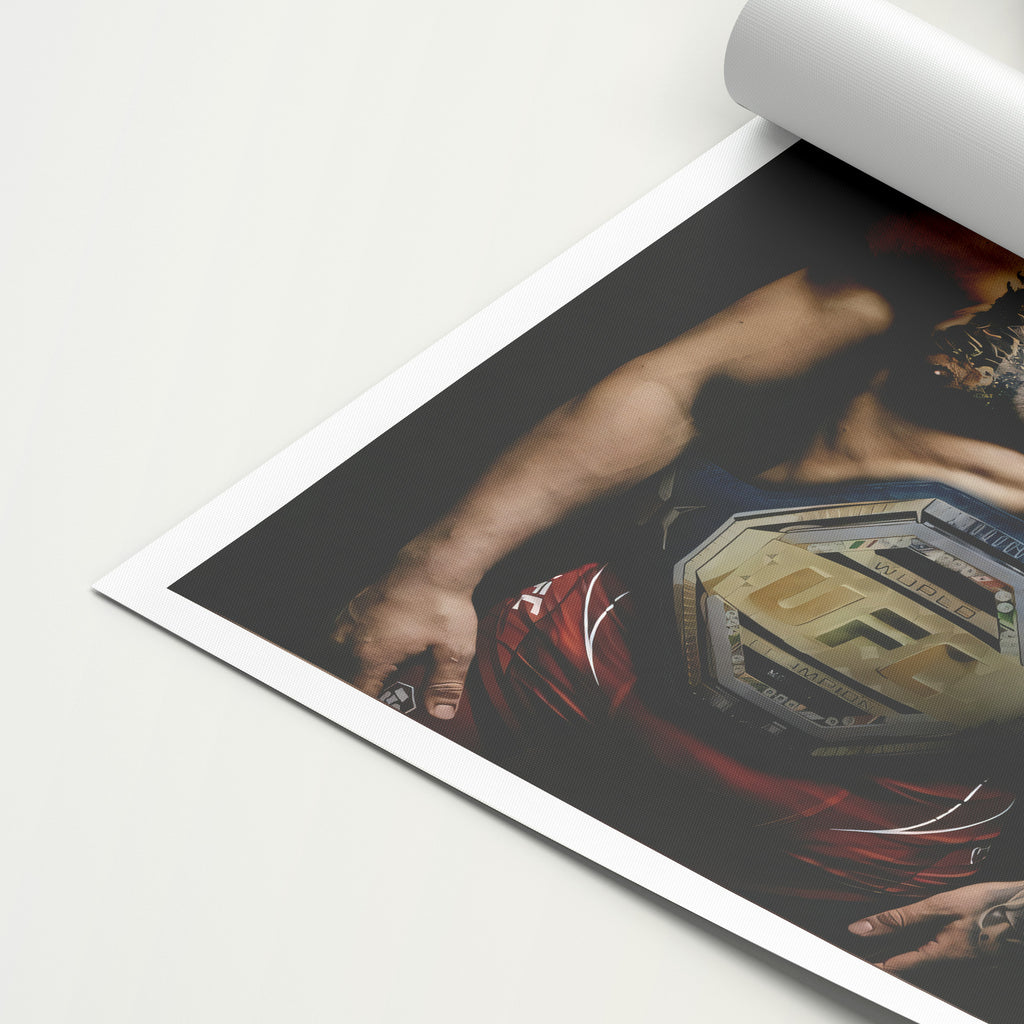 Ilia Topuria 'Shadow' Canvas