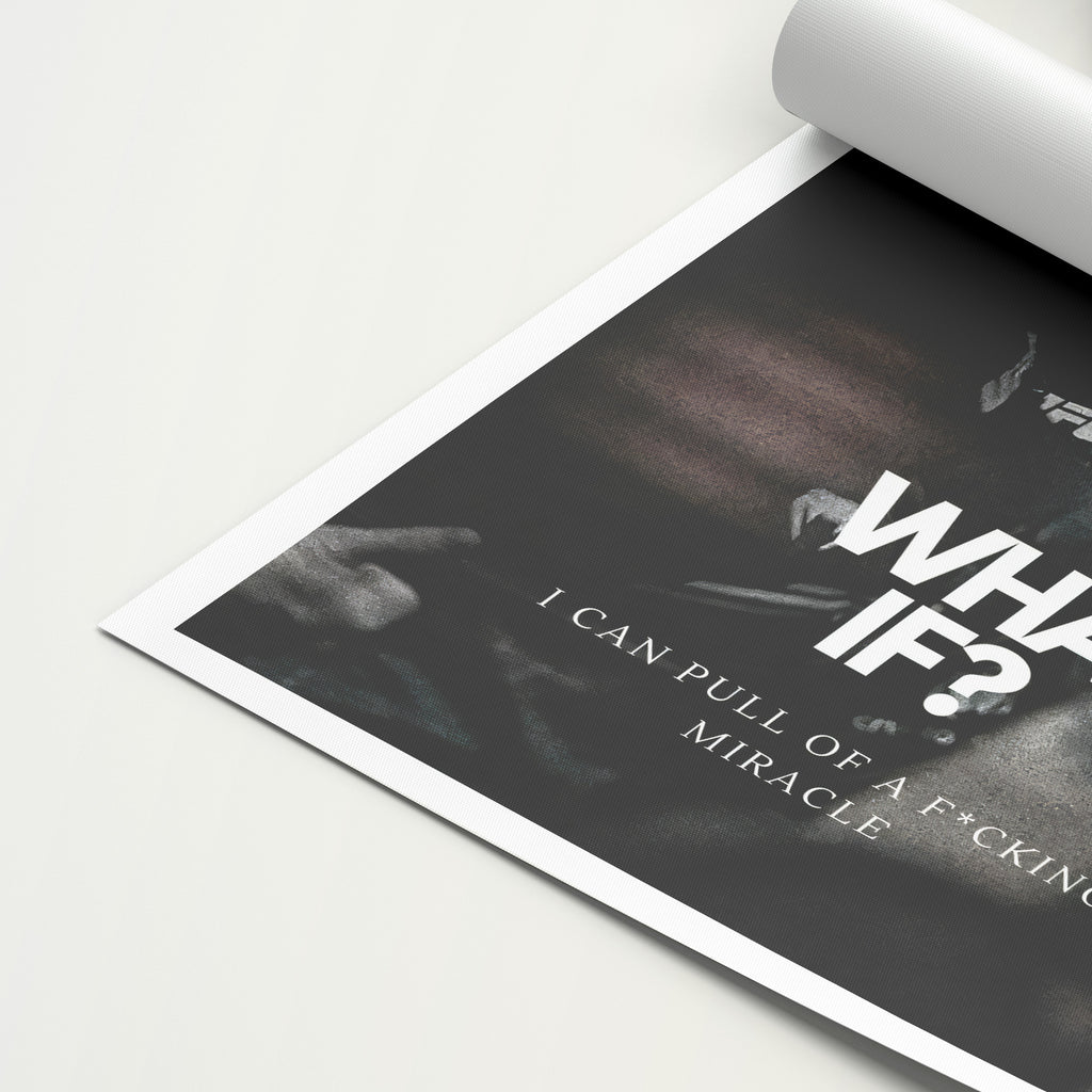 David Goggins 'What If?' Canvas