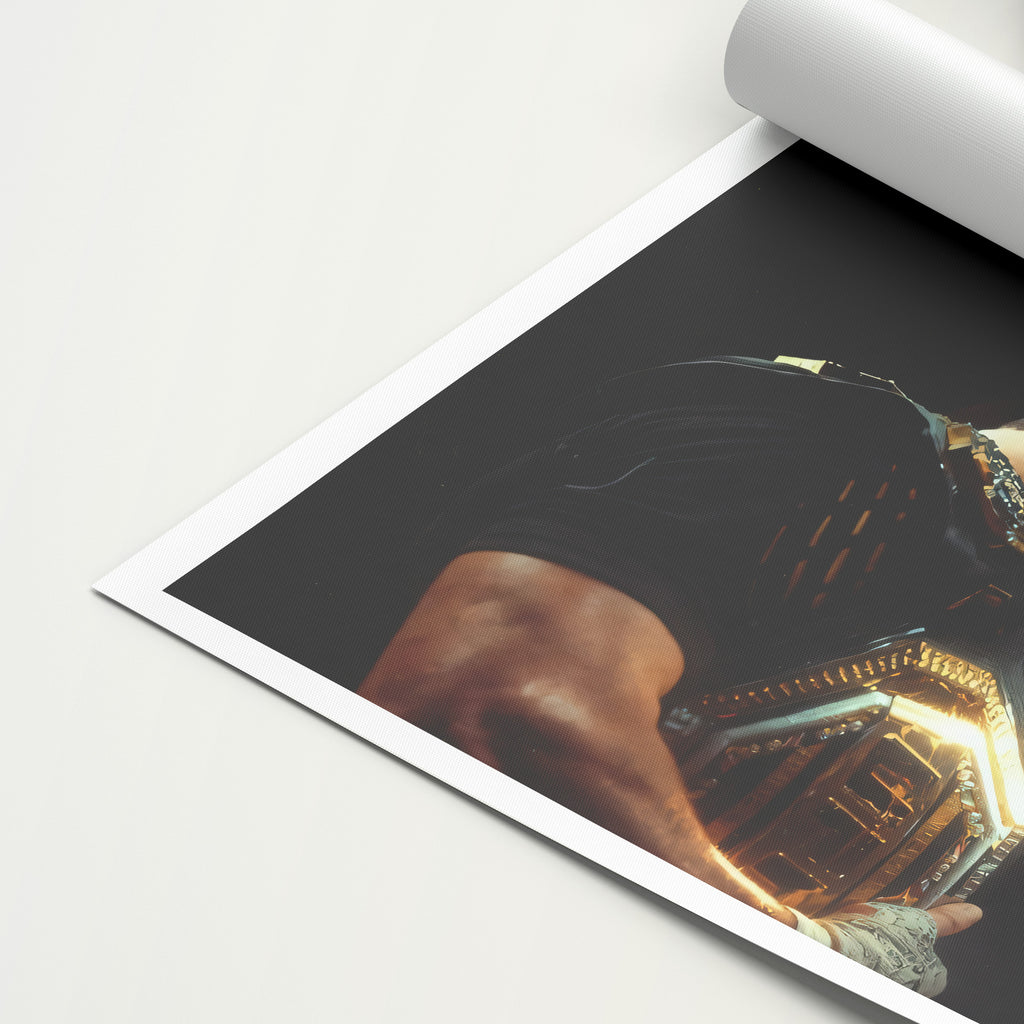 Islam Makhachev 'Gold' Canvas