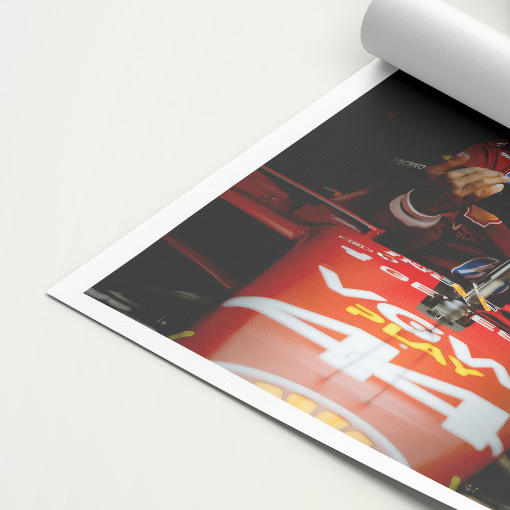 Lewis Hamilton 'Ferrari 25' Canvas